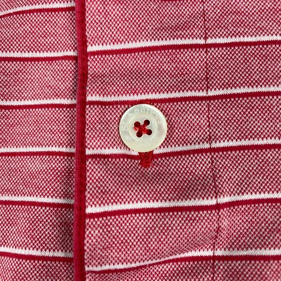 THE OPEN 147th Carnoustie St. Andrews Polo Shirt Men's Size M Red Filo di Scozia - Picture 4 of 12